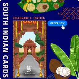 South Indian wedding card